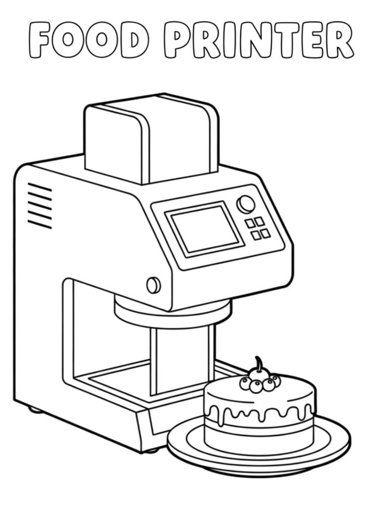Coloringdrawing.com Foodprinter