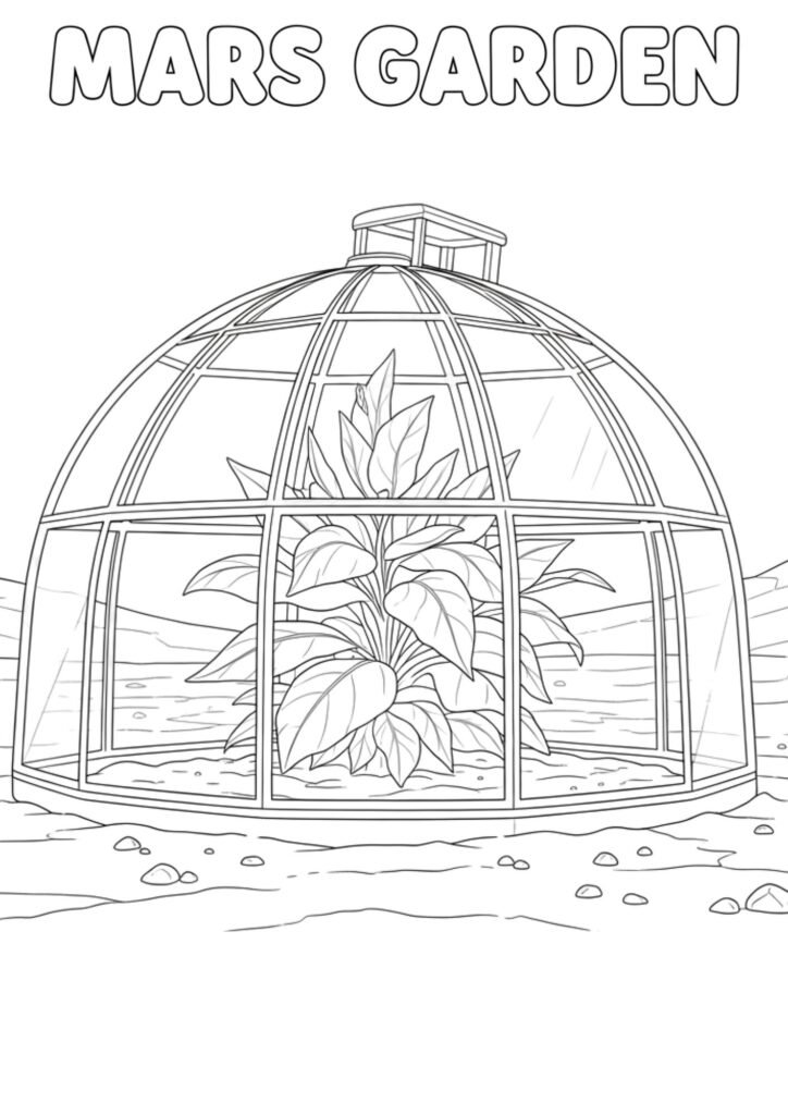 Coloringdrawing.com Mars Garden