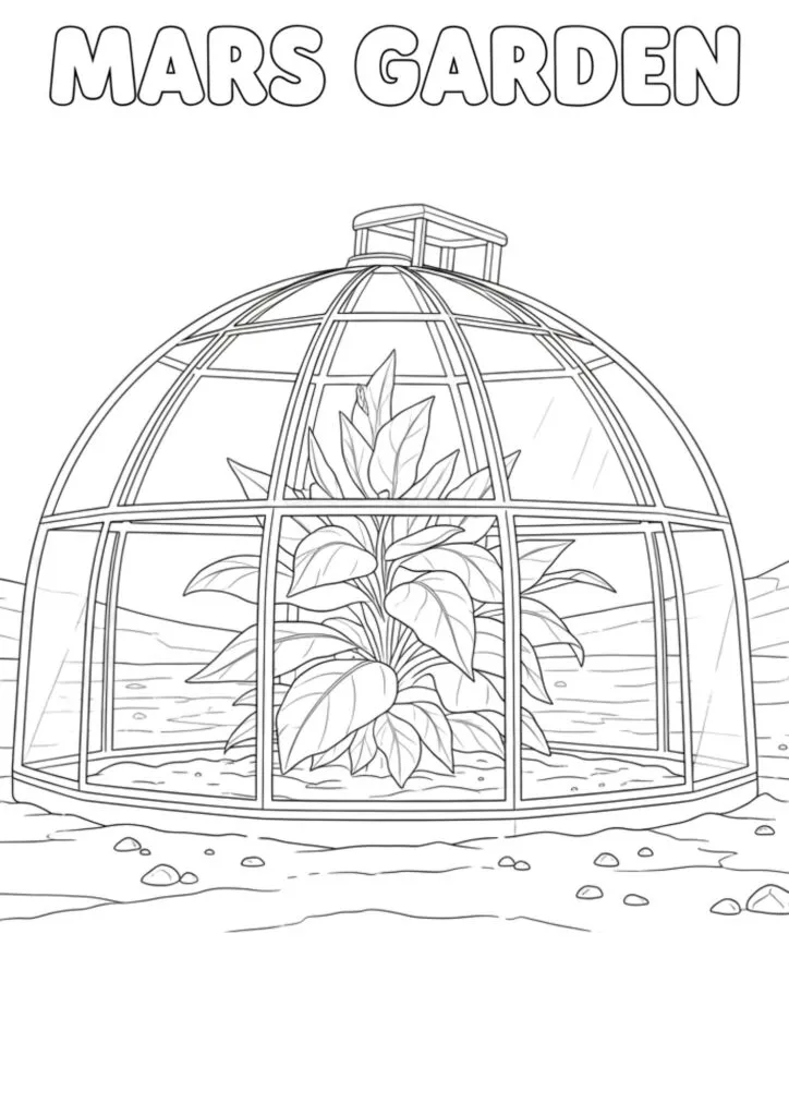 Coloringdrawing.com Mars Garden