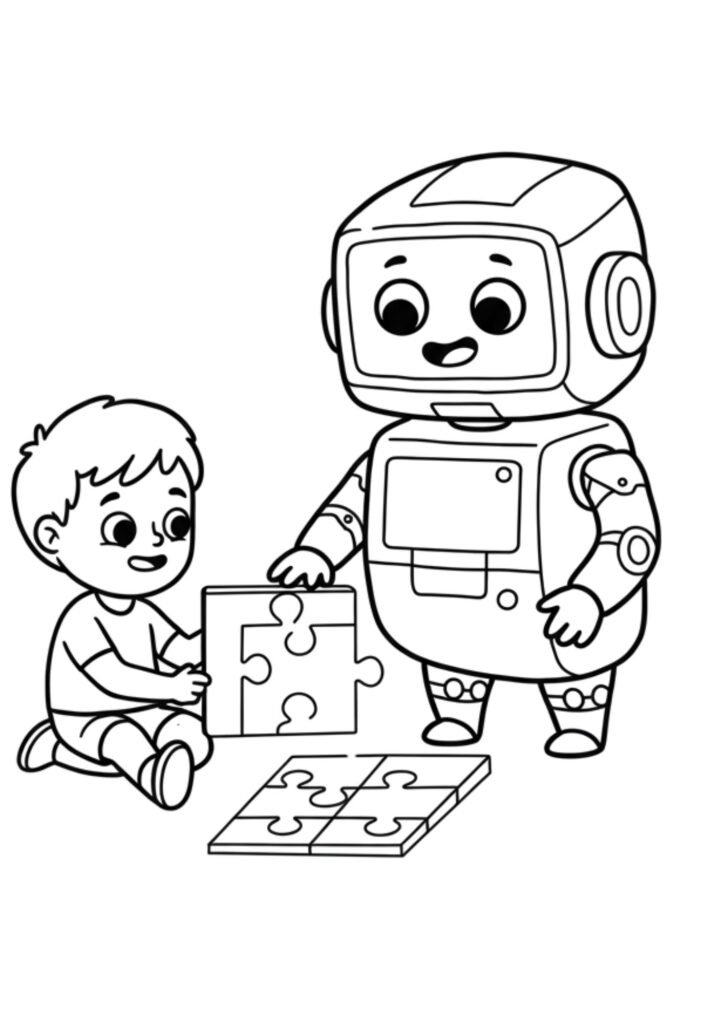 Coloringdrawing.com Robot helper