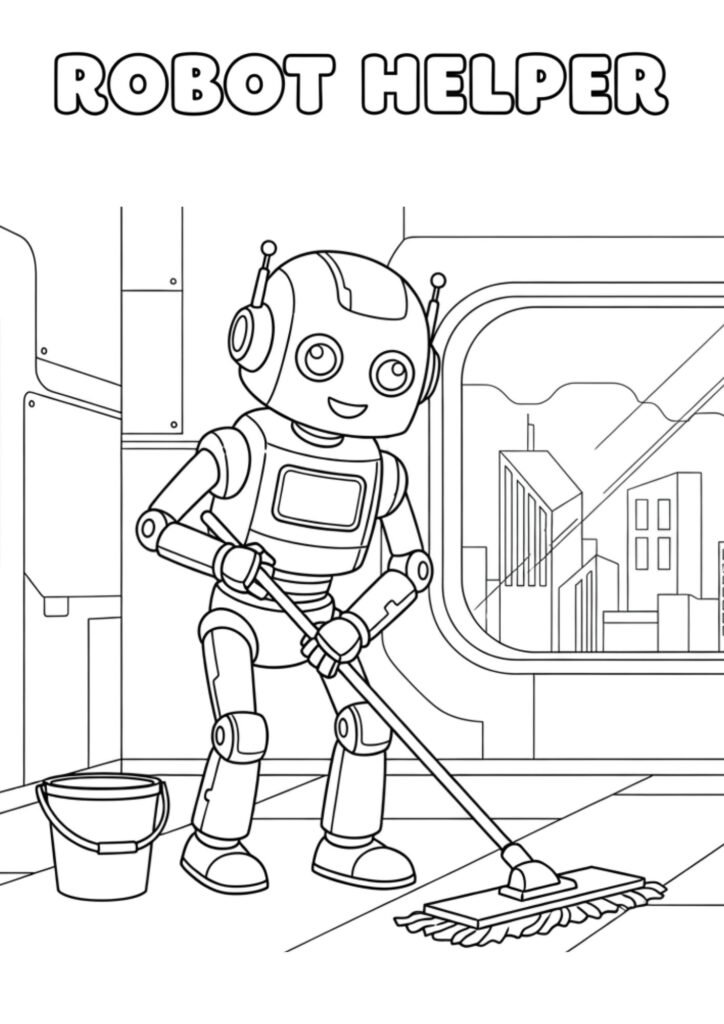 Coloringdrawing.com Robothelper