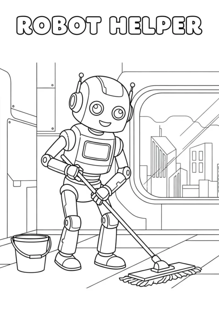 Coloringdrawing.com Robothelper
