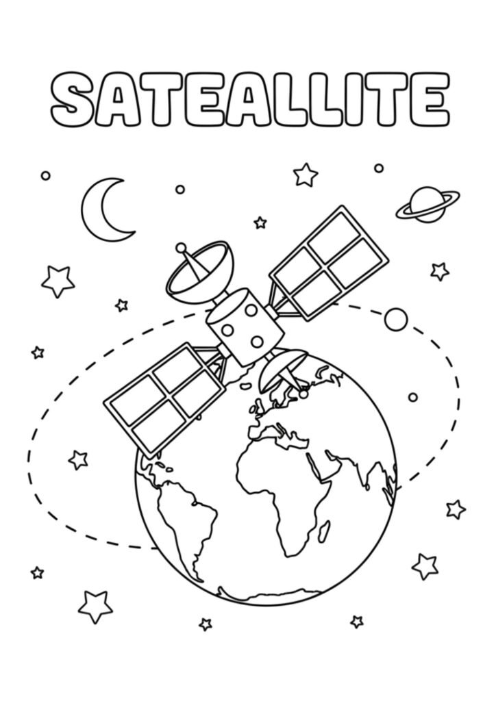 Coloringdrawing.com Satallite