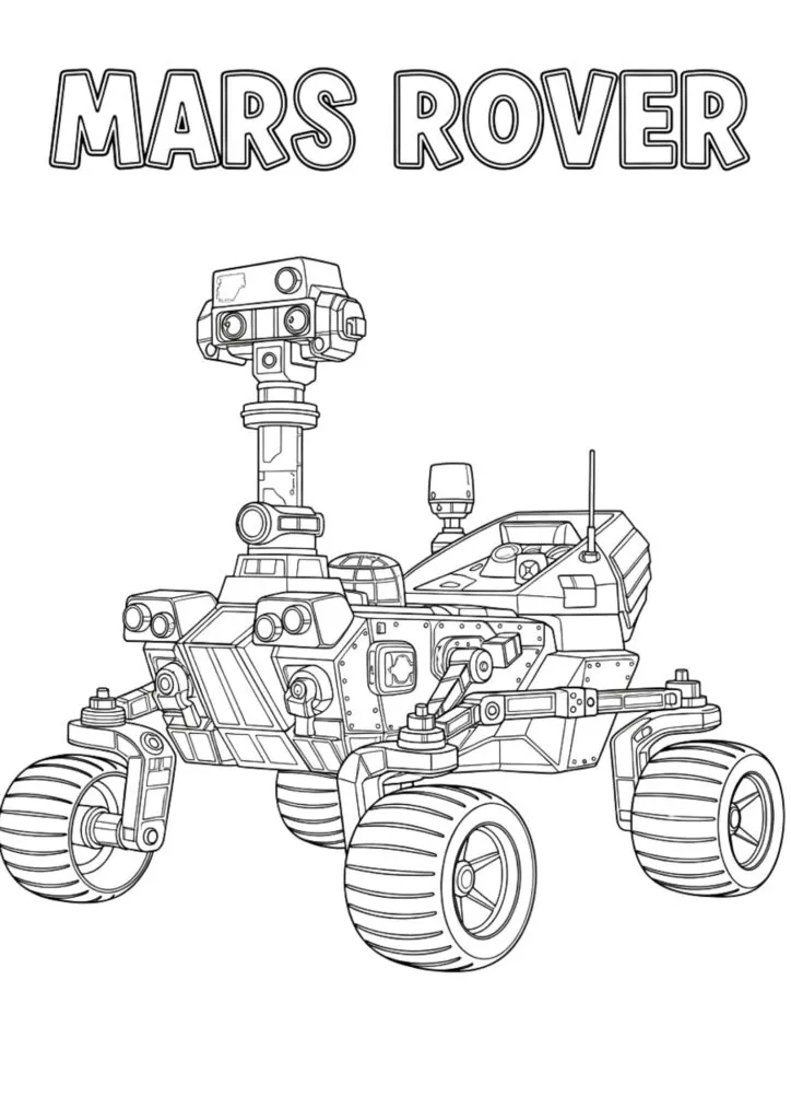 Coloringdrawing.com mars Rover