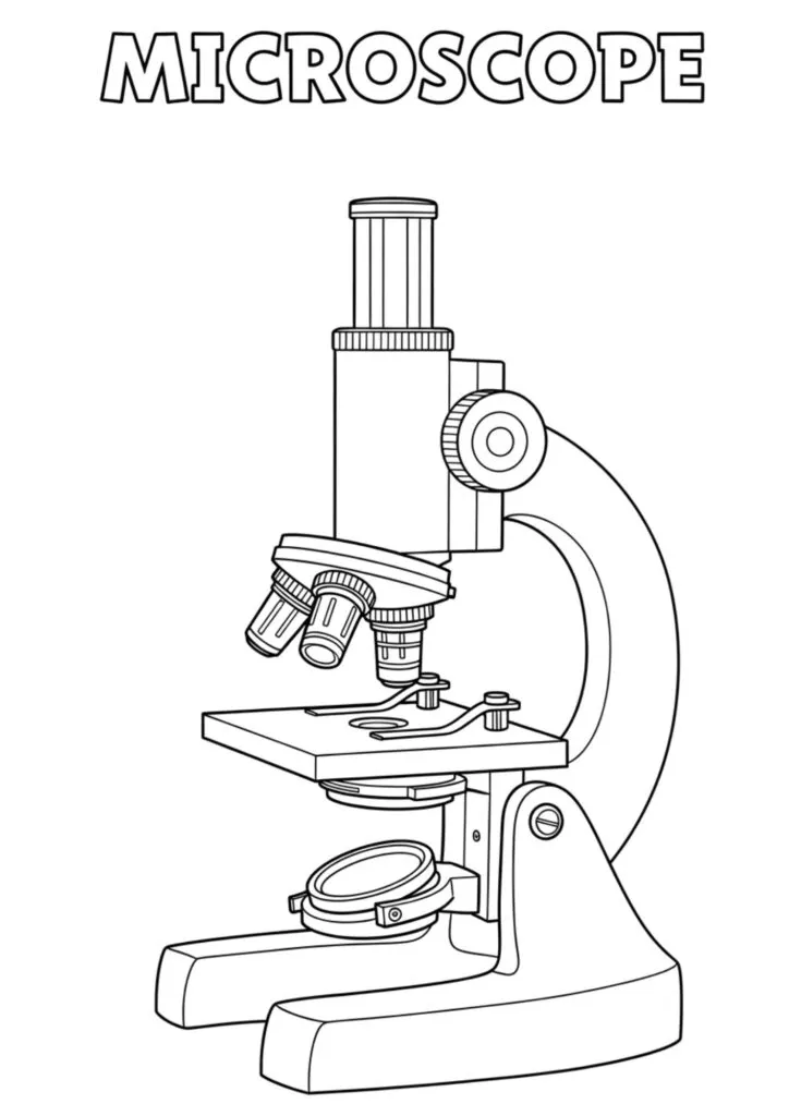 Coloringdrawing.com microscope