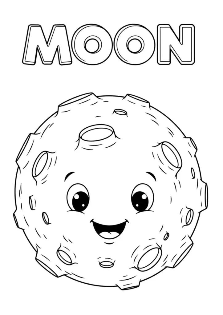 Coloringdrawing.com moon
