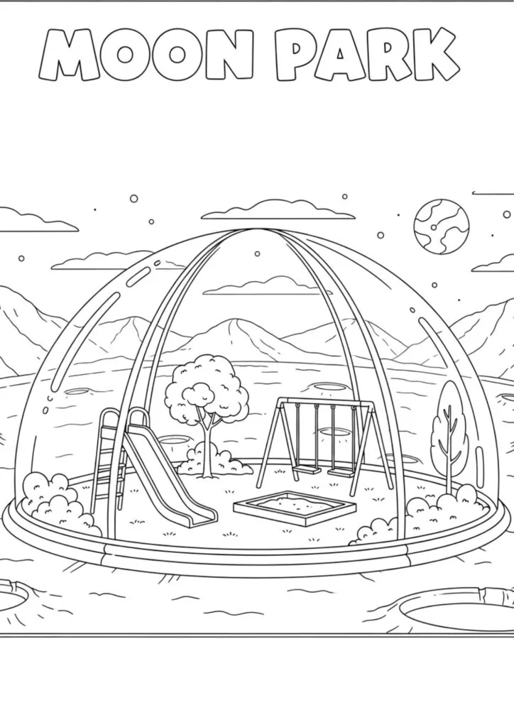 Coloringdrawing.com moon park