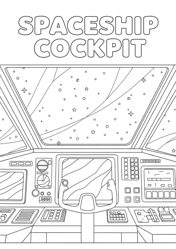 Coloringdrawing.com spaceship