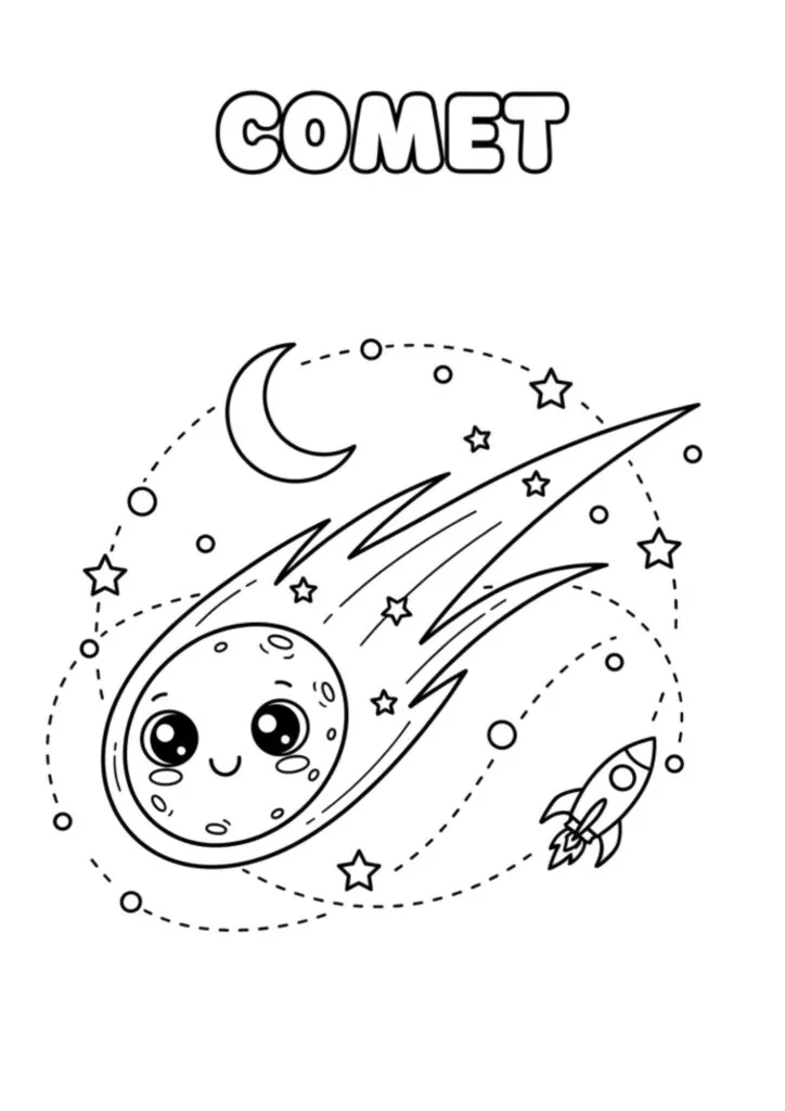 Coloringdrawing.com Comet