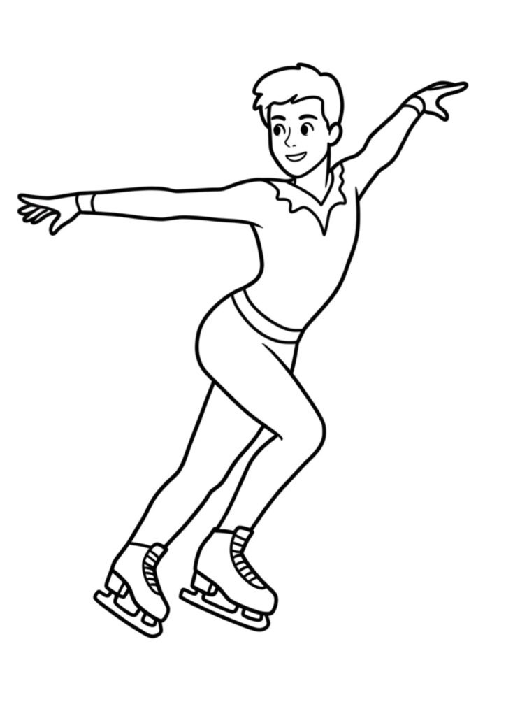 Icer skating
