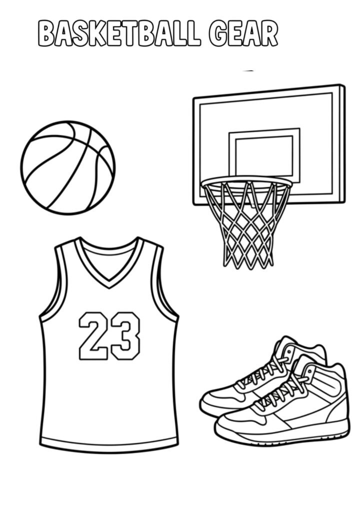 basketball coloriong 1