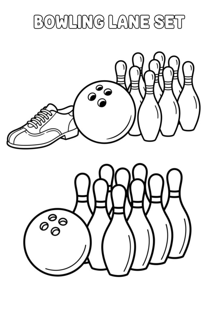 bowling coloriong 1