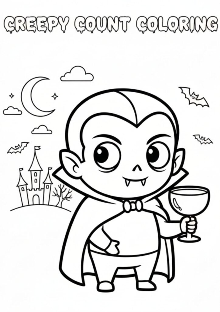 dracula castlecoloring