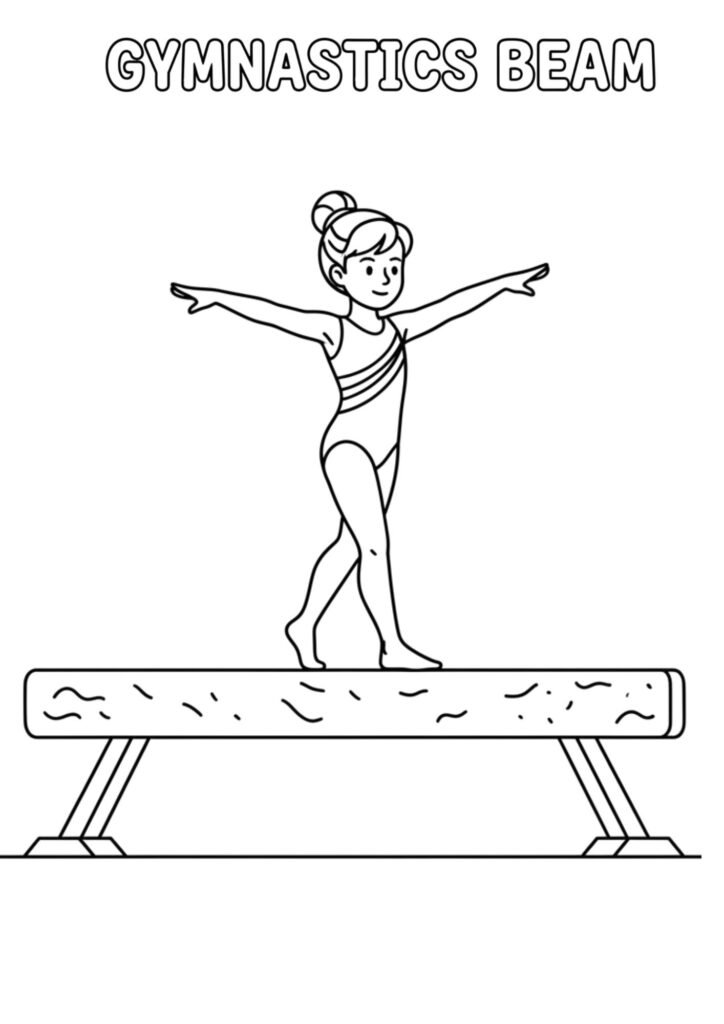 gymnastic coloriong 1