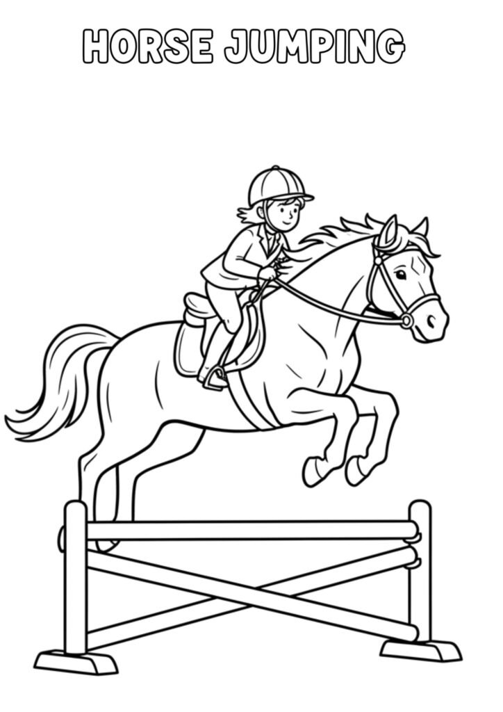 horse jumping