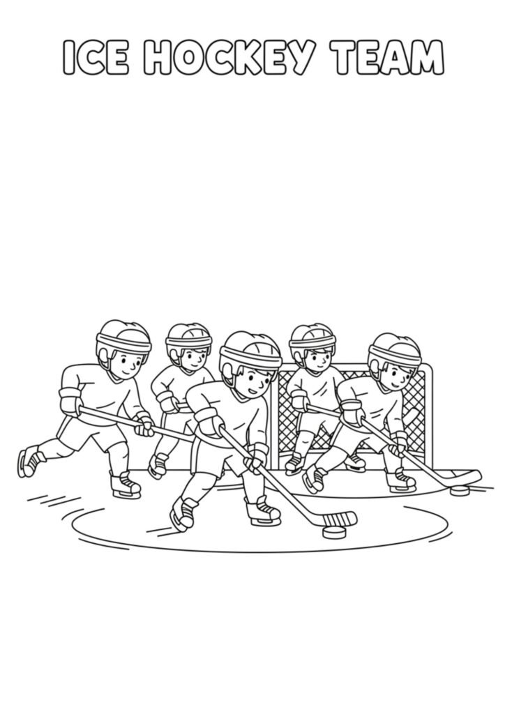 oice hockey coloriong 1