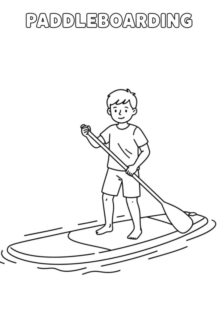 paddleboarding