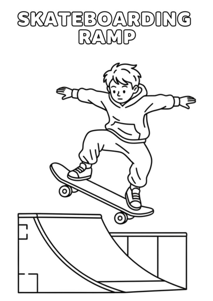 skateboarding coloriong 1