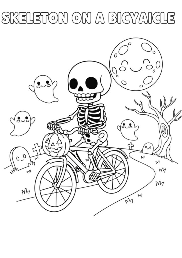 skeleton bicycle
