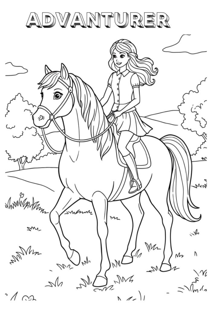 advanturer coloringdrawing