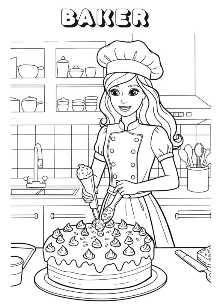 baker coloringdrawing