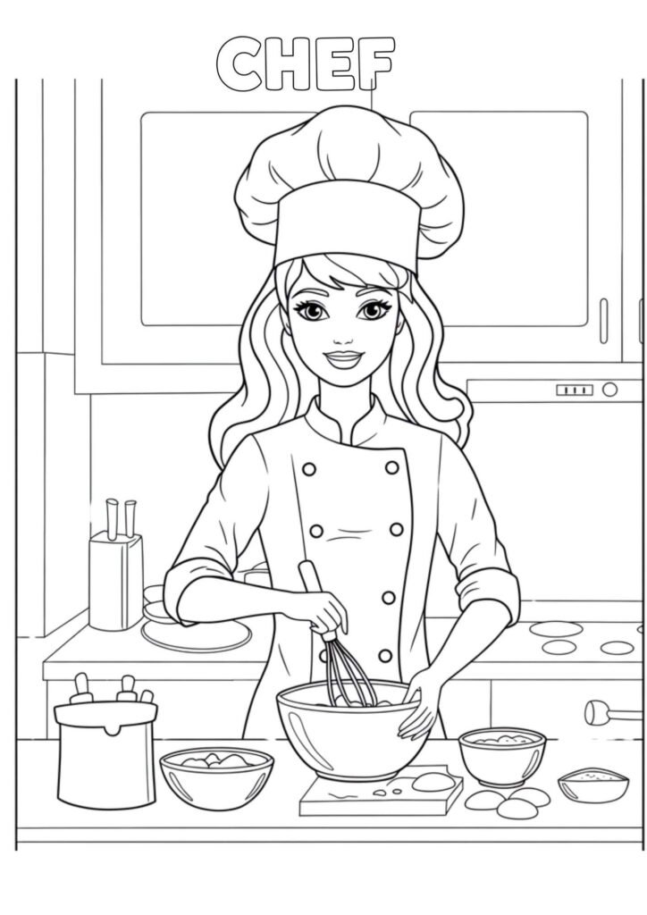 chef coloringdrawing