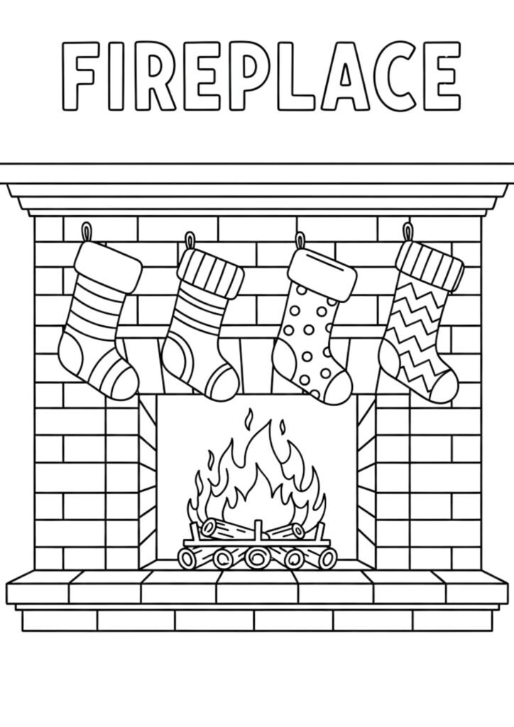 christmess fireplace