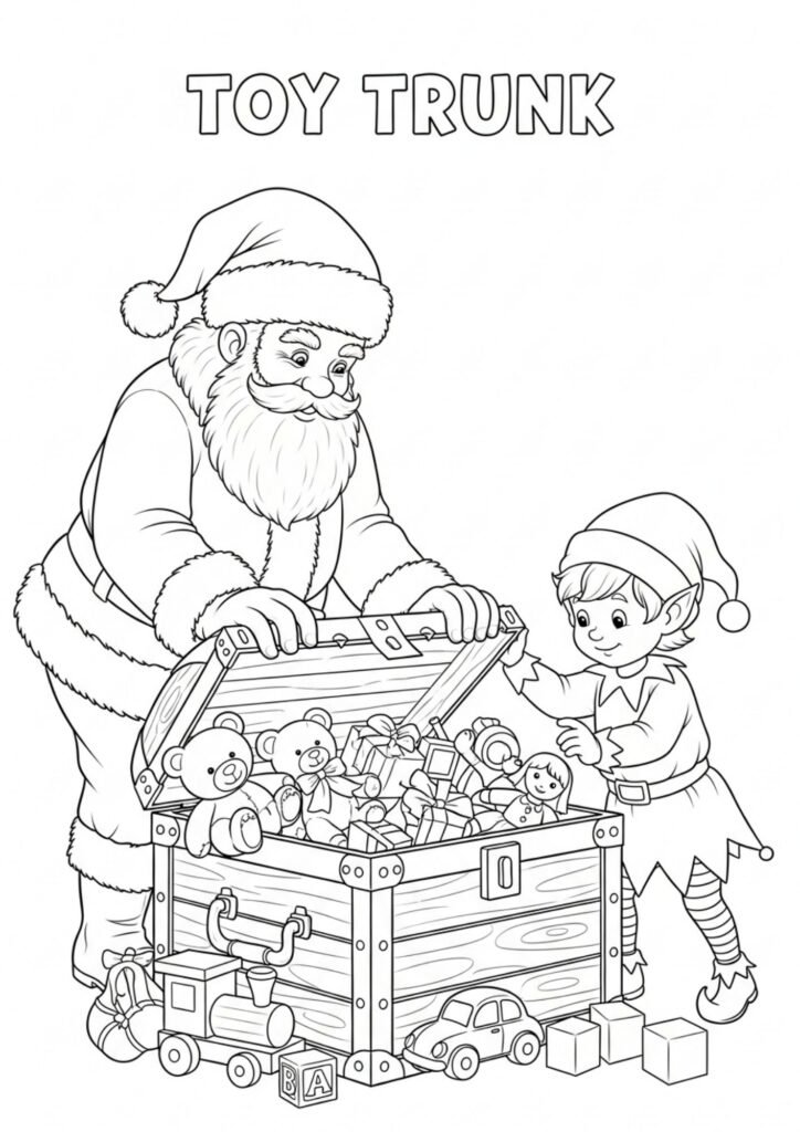 christmess toy trunk