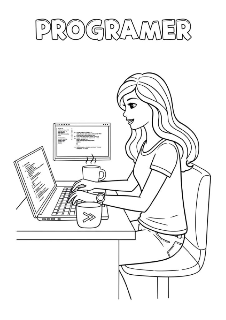 programer coloringdrawing