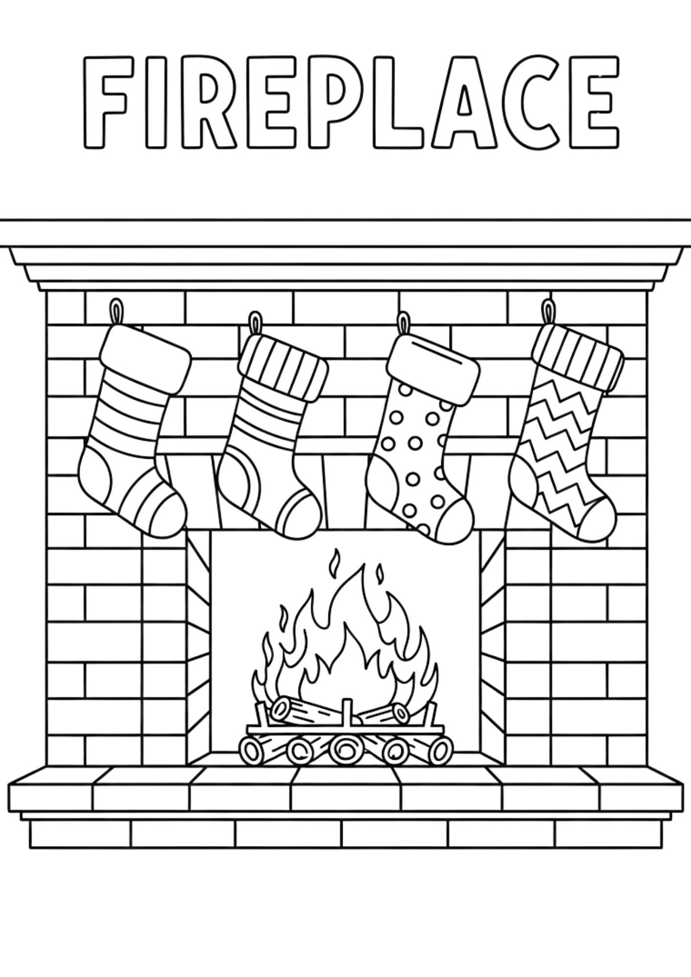 christmess fireplace