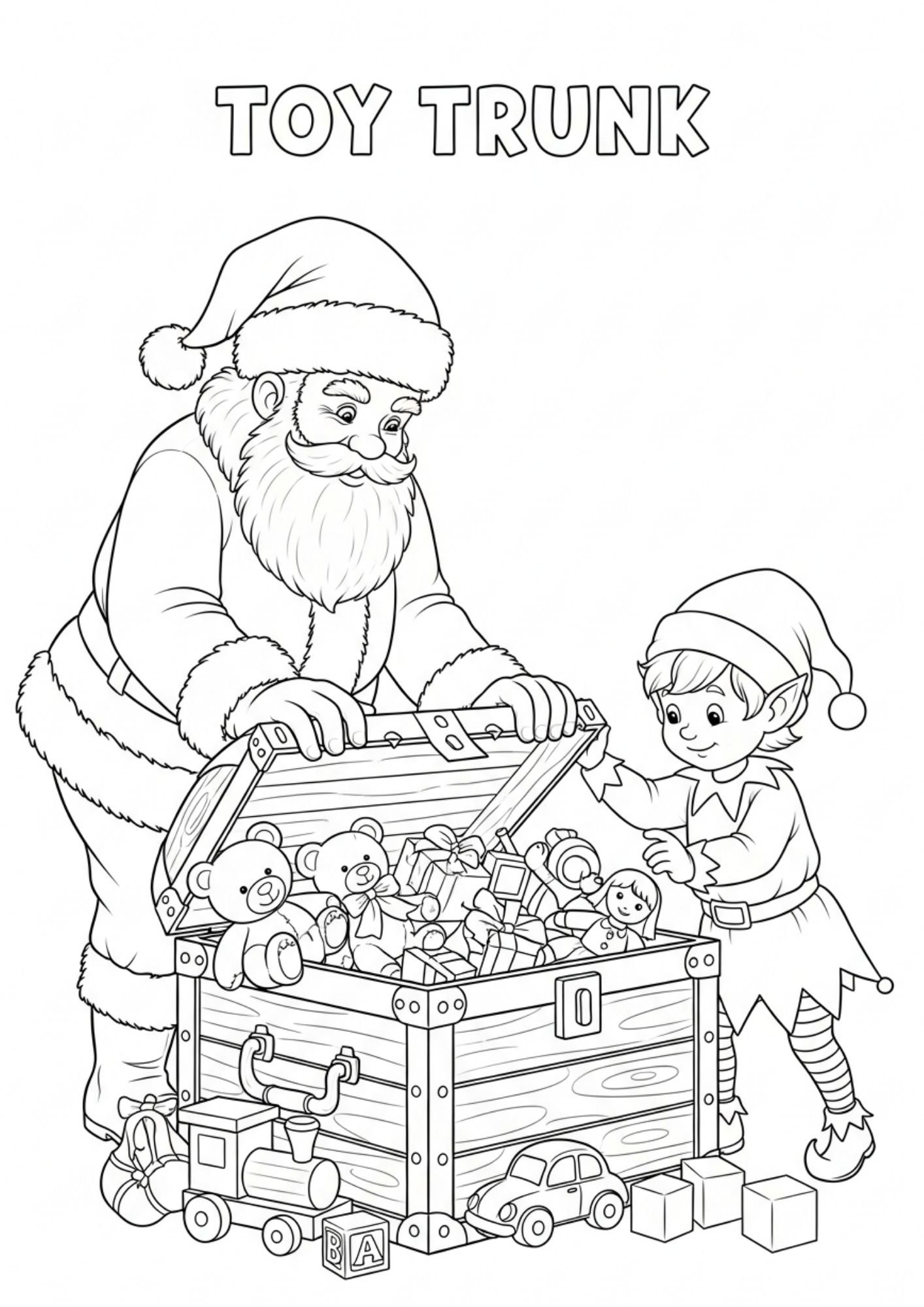 christmess toy trunk