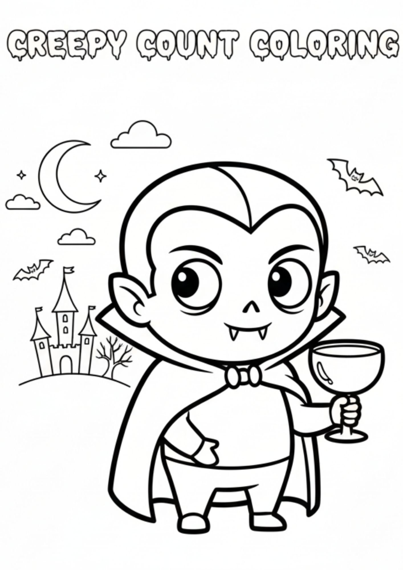 dracula castlecoloring