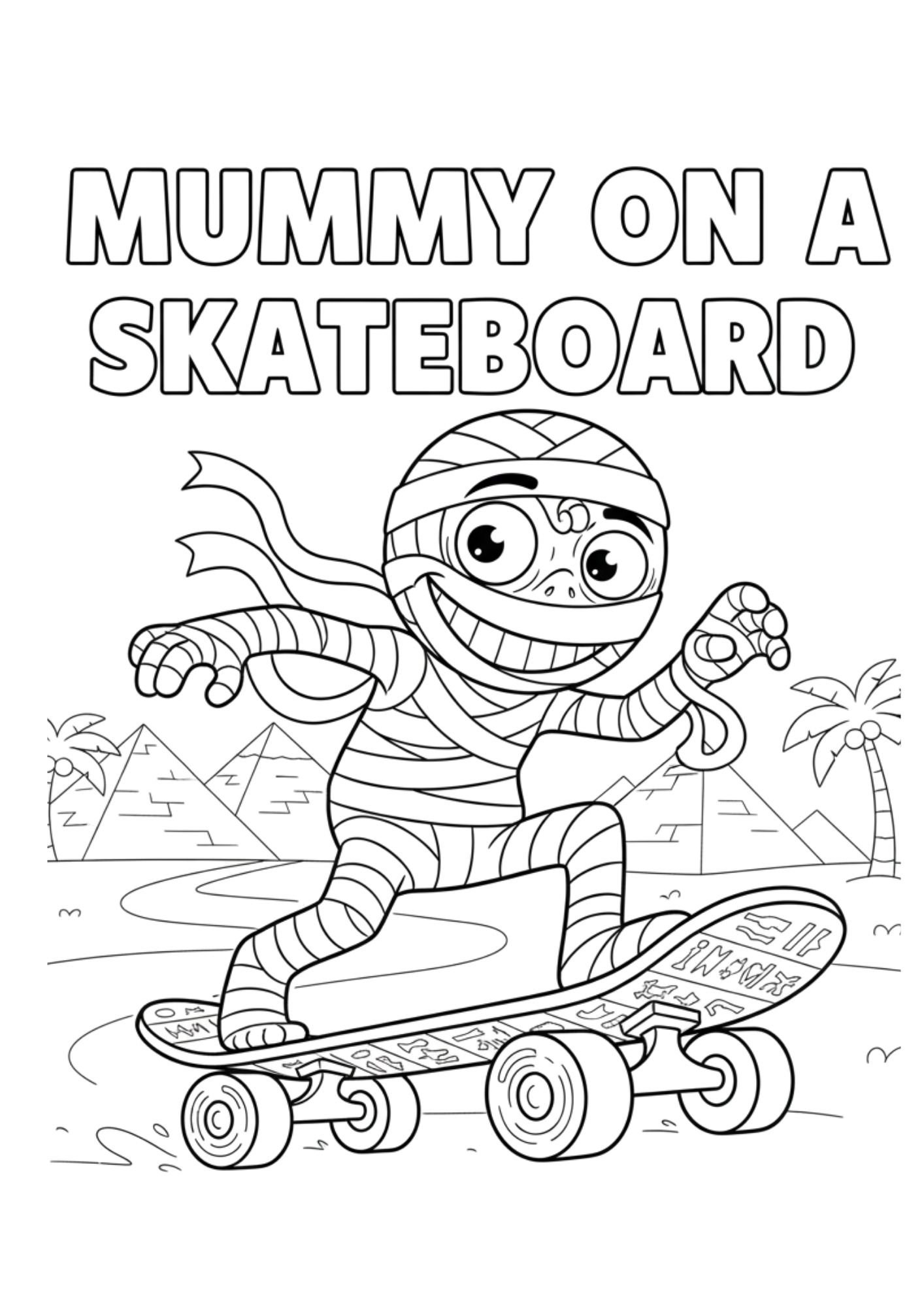 mummy skateboard