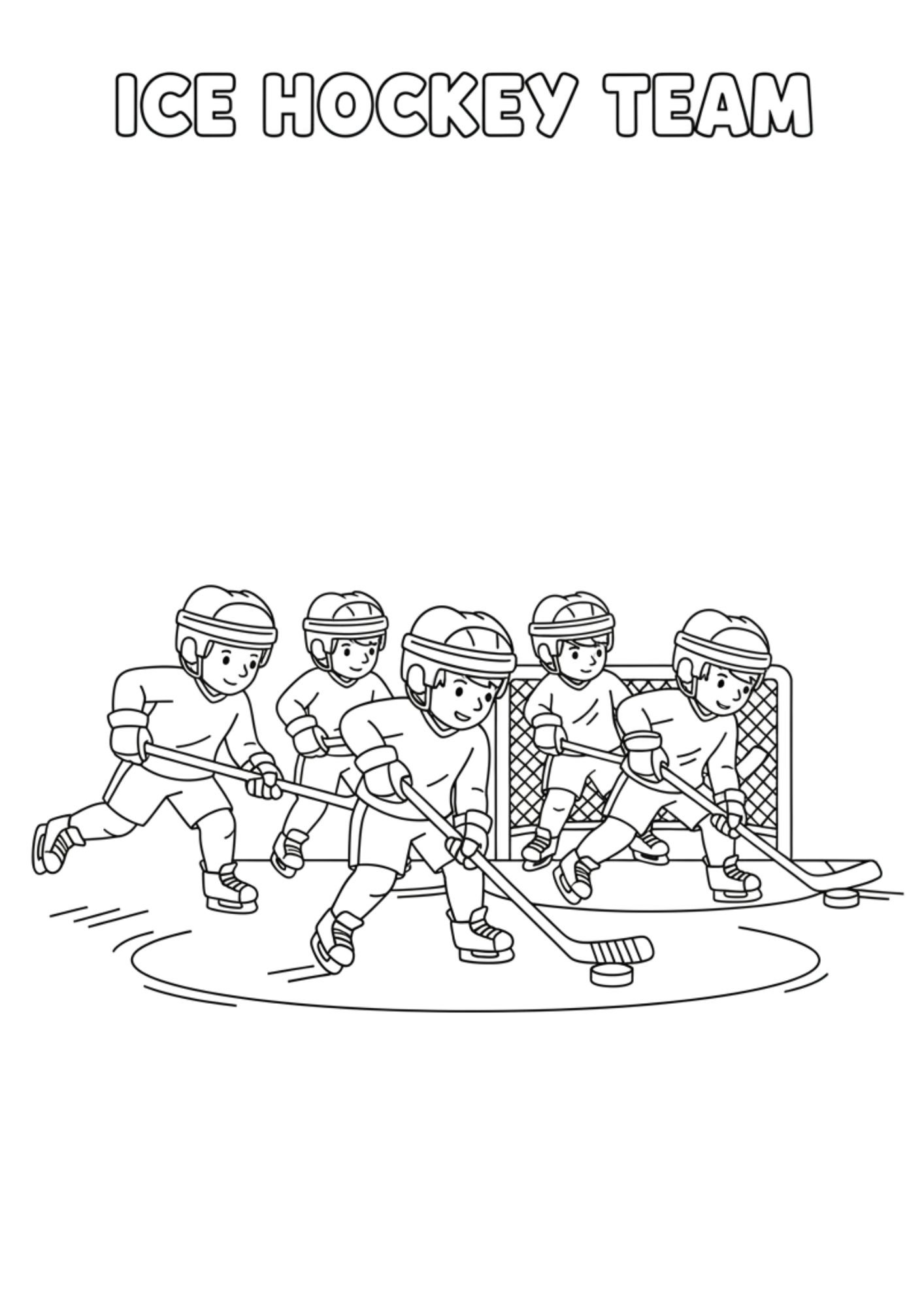 oice hockey coloriong 1