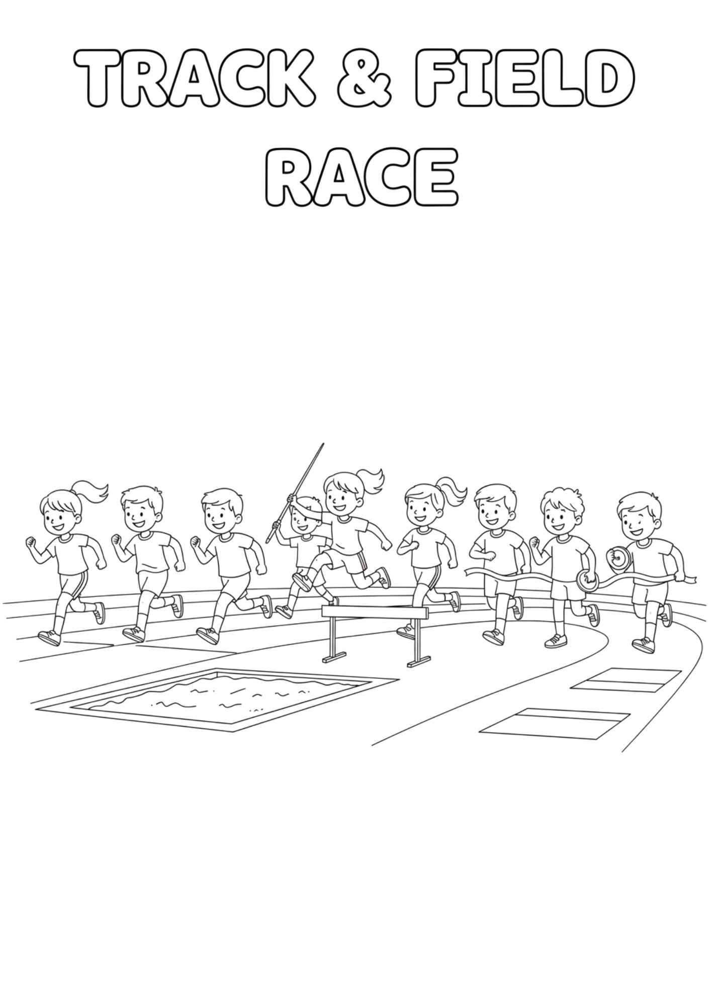 track field coloriong 1